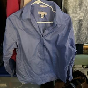 Non-iron, 100% cotton dress shirt size 2